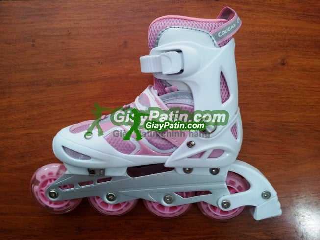 giay patin cougar 835 mau trang hong 2